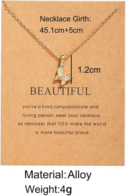 ZALVORA 5 Pcs Pendant Necklace Combo